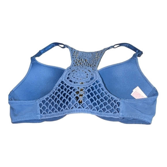 Victoria's Secret Blue Push-up Perfect Coverage Bra 32C GUC - Picture 2 of 3
